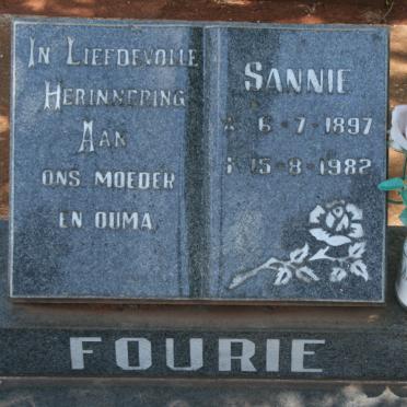 FOURIE Sannie 1897-1982