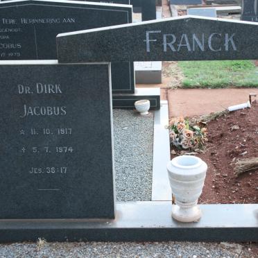 FRANCK Dirk Jacobus 1917-1974