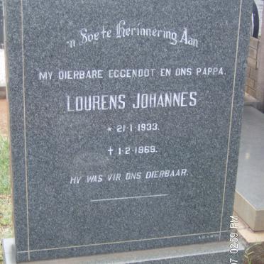 GOUWS Lourens Johannes 1933-1969