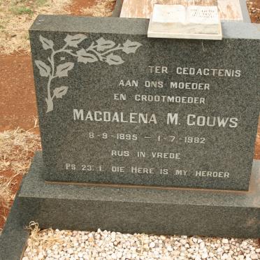 GOUWS Magdalena M. 1895-1982