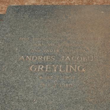 GREYLING Andries Jacobus 1907-1980
