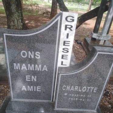 GRIESEL Charlotte 1933-2018