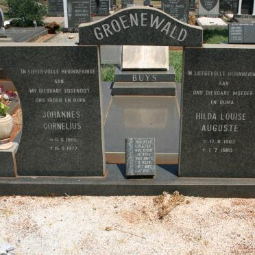 GROENEWALD Johannes Cornelius 1905-1977 &amp; Hilda Louise Auguste 1903-1980