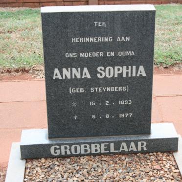 GROBBELAAR Anna Sophie nee STEYNBERG 1893-1977