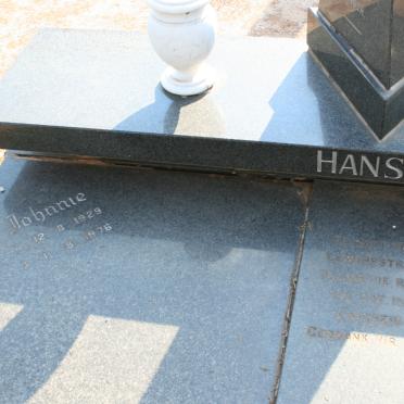 HANSEN Johnnie 1929-1976