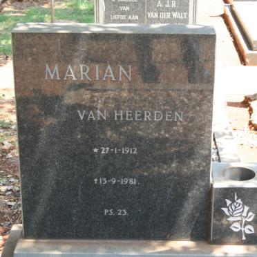 HEERDEN Marian, van 1912-1981