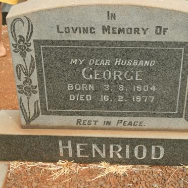 HENRIOD George 1904-1977