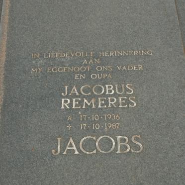 JACOBS Jacobus Remeres 1936-1987