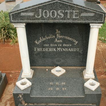 JOOSTE Frederik Mynhardt 1966-1987