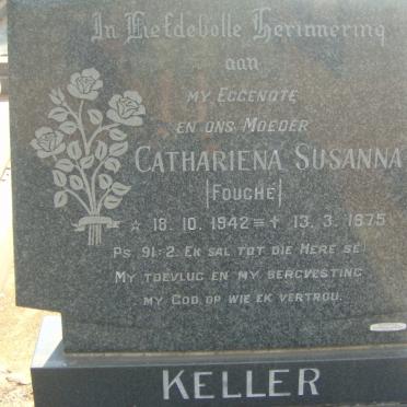 KELLER Cathariena Susanna nee FOUCHÉ 1942-1975