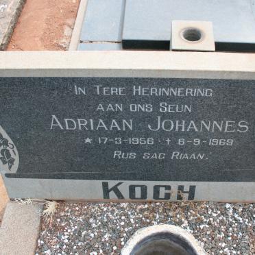 KOCH Adriaan Johannes 1956-1969