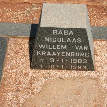 KRAAYENBURG Nicolaas Willem, van 1983-1983