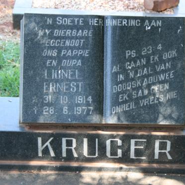 KRUGER Lionel Ernest 1914-1977