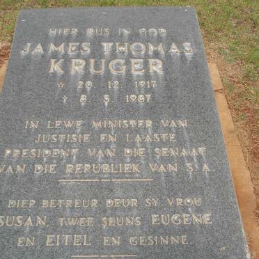 KRUGER James Thomas 1917-1987