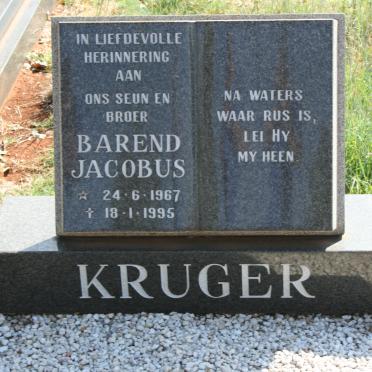 KRUGER Barend Jacobus 1967-1995