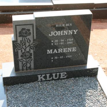 KLUE Johnny 1914-2001 &amp; Marene 1919-