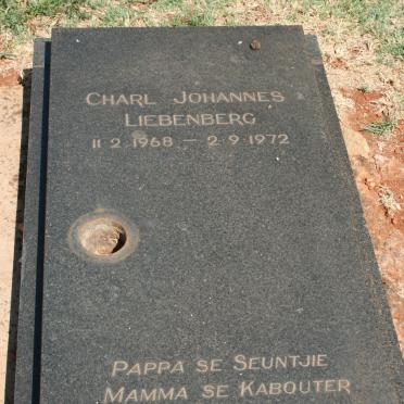 LIEBENBERG Charl Johannes 1968-1972