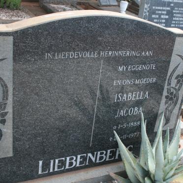 LIEBENBERG Isabella Jacoba 1888-1977
