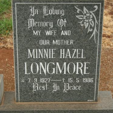 LONGMORE Minnie Hazel 1927-1986