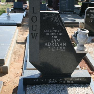 LOUW Jan Adriaan 1925-1990