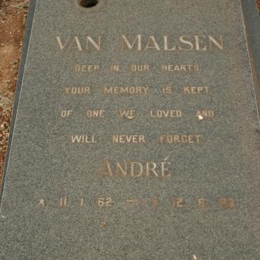 MALSEN André, van 1962-1983