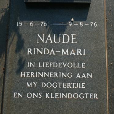 NAUDE Rinda-Mari 1976-1976