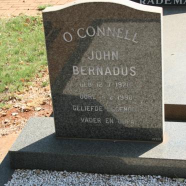 O'CONNELL John Bernardus 1921-1998