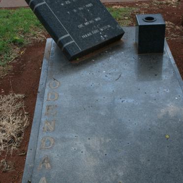 ODENDAAL Odie 1918-1980