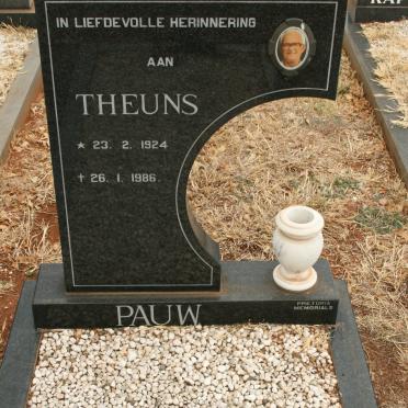 PAUW Theunis 1924-1986