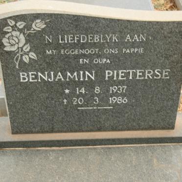 PIETERSE Benjamin 1937-1986