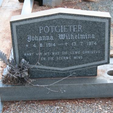 POTGIETER Johanna Wilhelmina 1914-1974