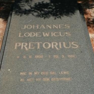 PRETORIUS Johannes Lodewicus 1908-1982