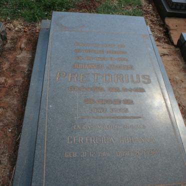 PRETORIUS Johannes Jacobus 1905-1968 &amp; Gertruida Johanna 1916-1981