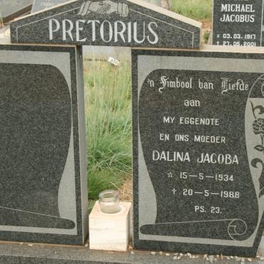 PRETORIUS Dalina Jacoba 1934-1988