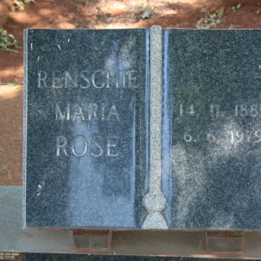 ROSE Renschie Maria 1885-1979