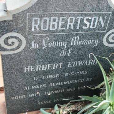 ROBERTSON Herbert Edward 1906-1969