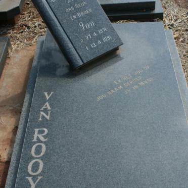 ROOYEN Jan, van 1971-1991