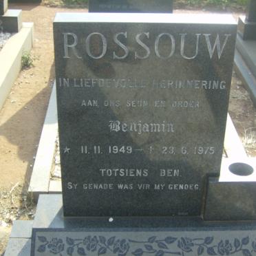 ROSSOUW Benjamin 1949-1975