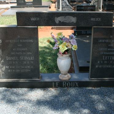 ROUX Daniël Servaas, le 1915-1979 &amp; Lettie 1920-2006