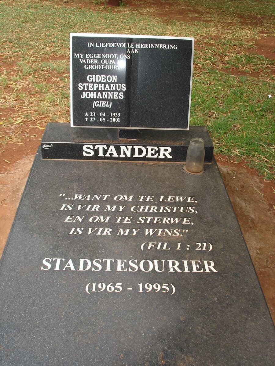 STANDER Gideon Stephanus Johannes 1923-2001