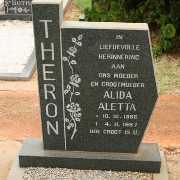 THERON Alida Aletta 1886-1987