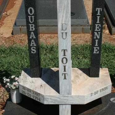 TOIT Oubaas, du 1917-1994 :: DU TOIT Tienie 1938-