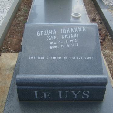 UYS Gezina Johanna, le nee KILIAN 1923-1997