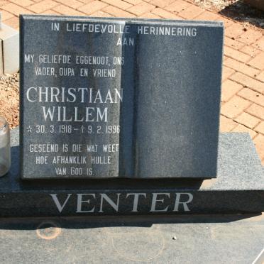 VENTER Christiaan Willem 1918-1996