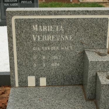 VERREYNNE Marieta nee VAN DER WALT 1957-1984