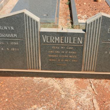 VERMEULEN Alwyn Abraham 1898-1977 &amp; Elizabeth Johanna 1906-1983