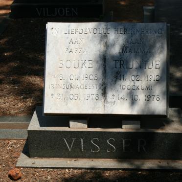 VISSER Bouke 1908-1978 &amp; Trijntje 1912-1978