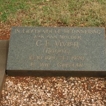 VIVIER C.F. nee ROODT 1880-1970