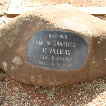 VILLIERS Martin, de 1957-1975