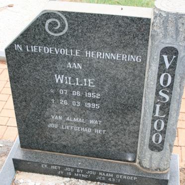 VOSLOO Willie 1952-1995